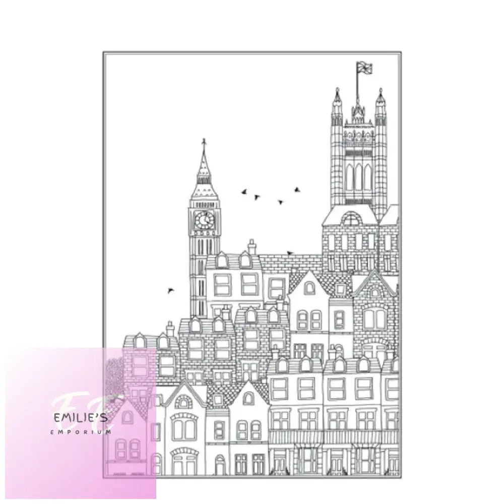 Nature Scenery Amazing City Colouring Book - Assorted