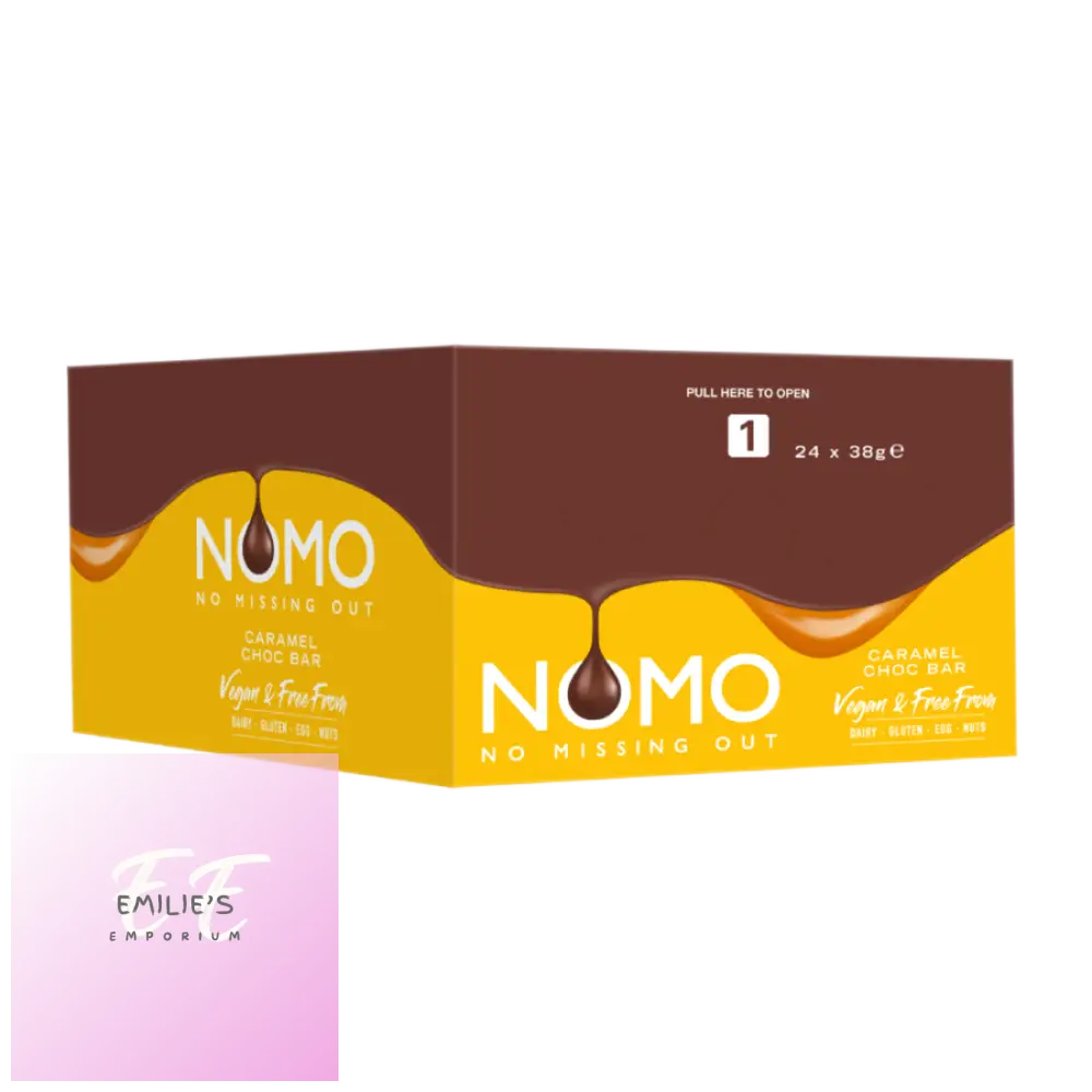 Nomo Caramel Filled Chocolate Bar 24 X 38G