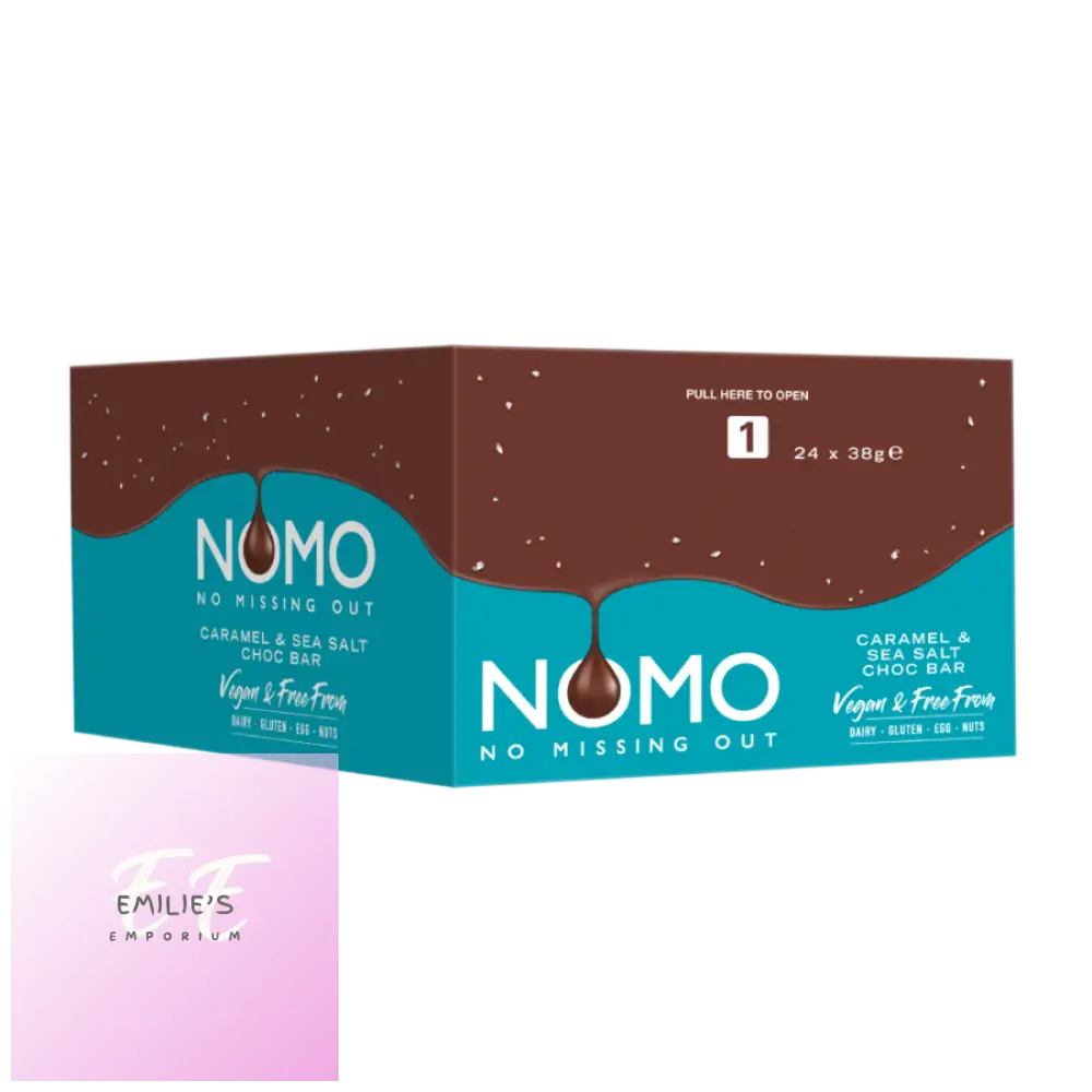 Nomo Caramel & Sea Salt Vegan Chocolate Bar 24 X 38G