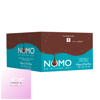 Nomo Caramel & Sea Salt Vegan Chocolate Bar 24 X 38G