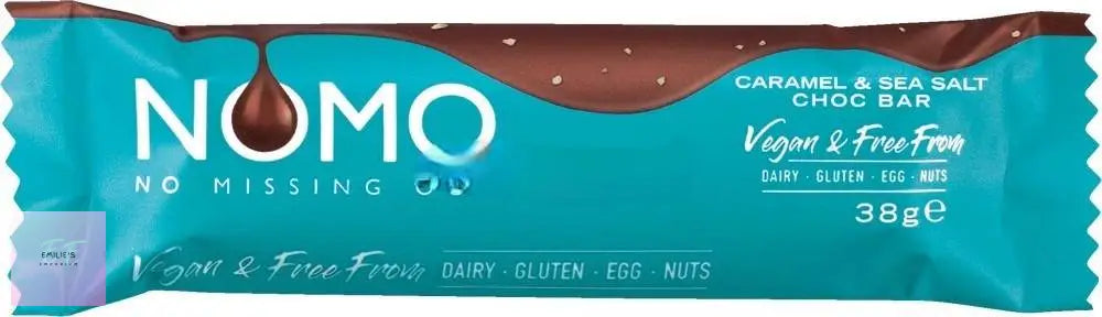 Nomo Caramel & Sea Salt Vegan Chocolate Bar 24 X 38G