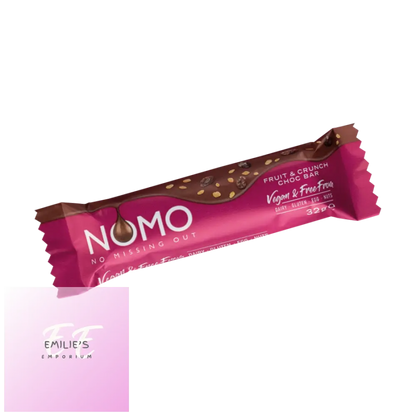 Nomo Fruit & Crunch Vegan Chocolate Bar 24 X 32G