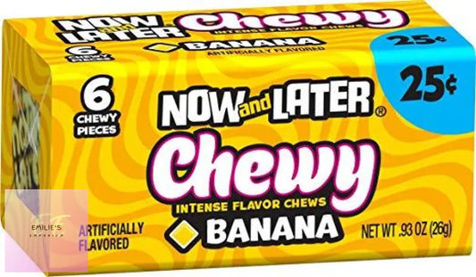 Now And Later Banana 6 Piece 26G Candy & Chocolate