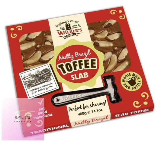 Nutty Brazil Toffee Slab (Walkers Nonsuch) 400G