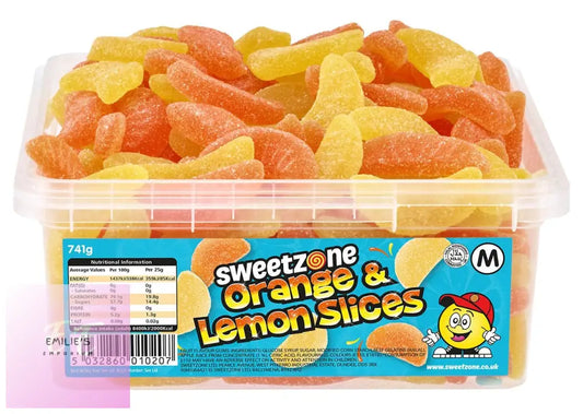 Orange & Lemon Slices Tub (Sweetzone) 741G
