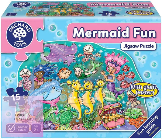 Orchard Toys Mermaid Fun 15 Piece Jigsaw Puzzle