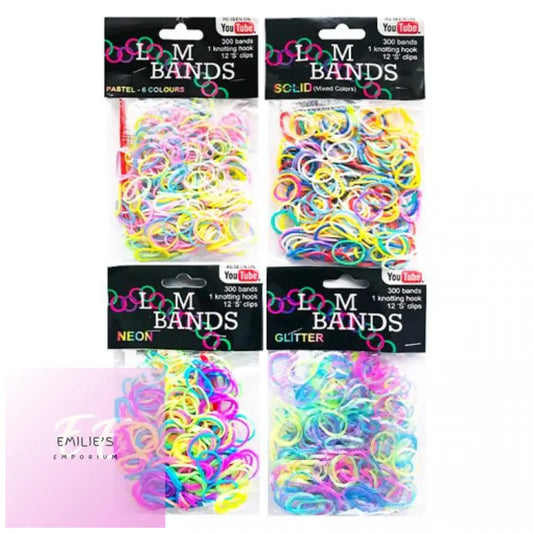 Pack 300 Loom Bands X 4