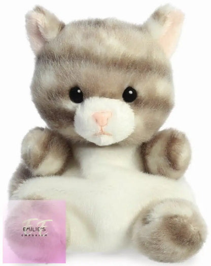 Palm Pals Plush Teddy - Silver Kitty 13Cm