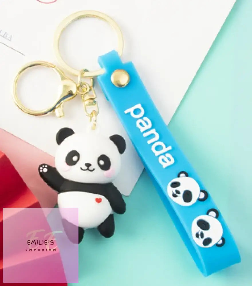 Panda Key Rings- Choices Blue