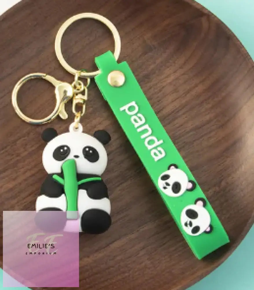 Panda Key Rings- Choices Green