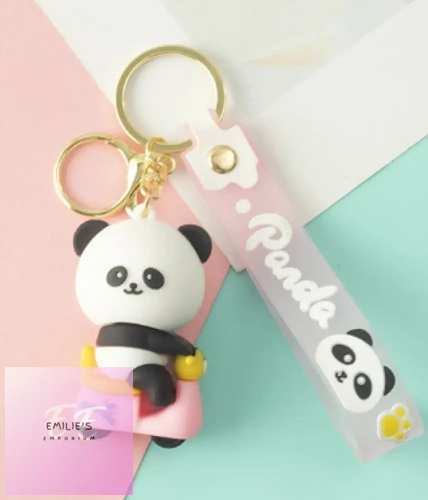 Panda Key Rings- Choices On Scooter