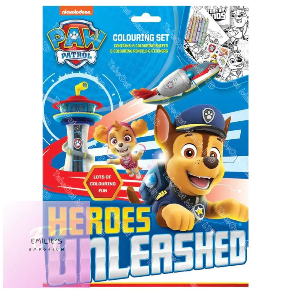 Paw Patrol Colouring Set