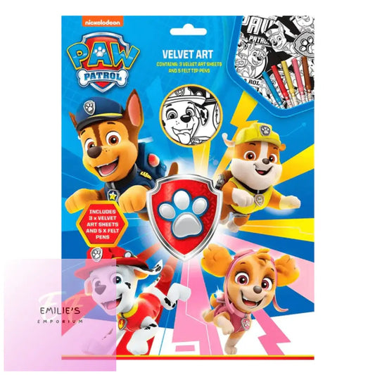 Paw Patrol Velvet Art Colouring Book