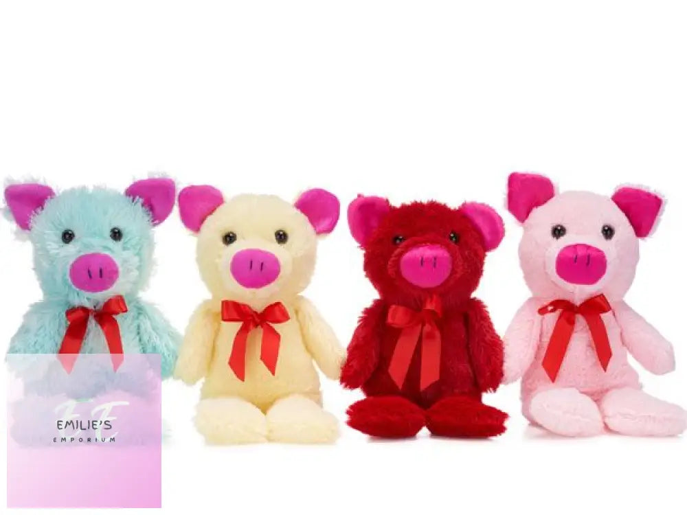 Paws 32Cm Pig With Ribbon Assorted Picked At Random