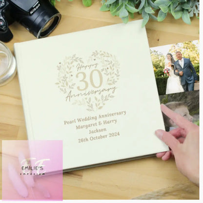 Personalised 30Th Pearl Wedding Anniversary Photo Album