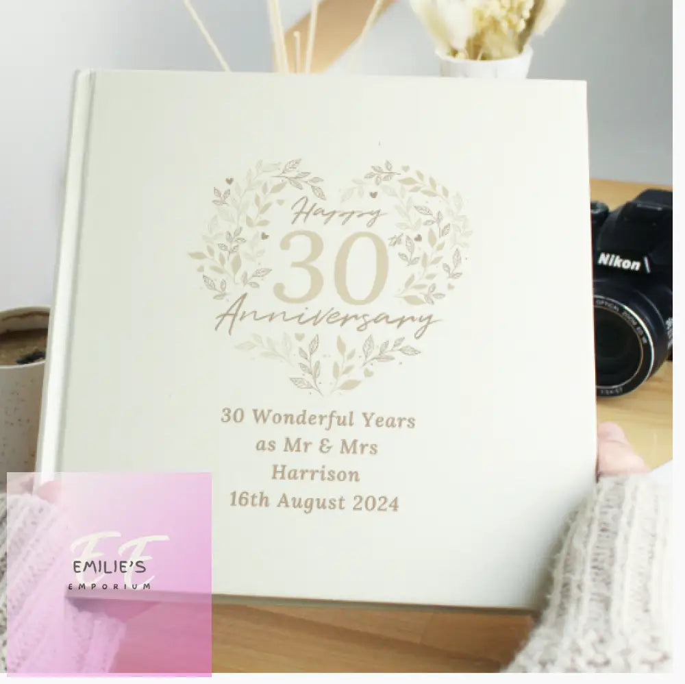 Personalised 30Th Pearl Wedding Anniversary Photo Album