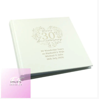 Personalised 30Th Pearl Wedding Anniversary Photo Album