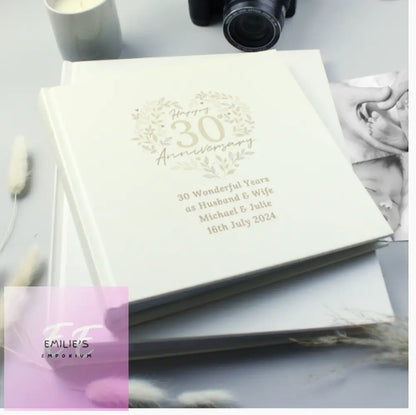 Personalised 30Th Pearl Wedding Anniversary Photo Album