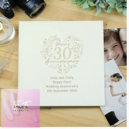 Personalised 30Th Pearl Wedding Anniversary Photo Album