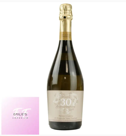 Personalised 30Th Pearl Wedding Anniversary Prosecco