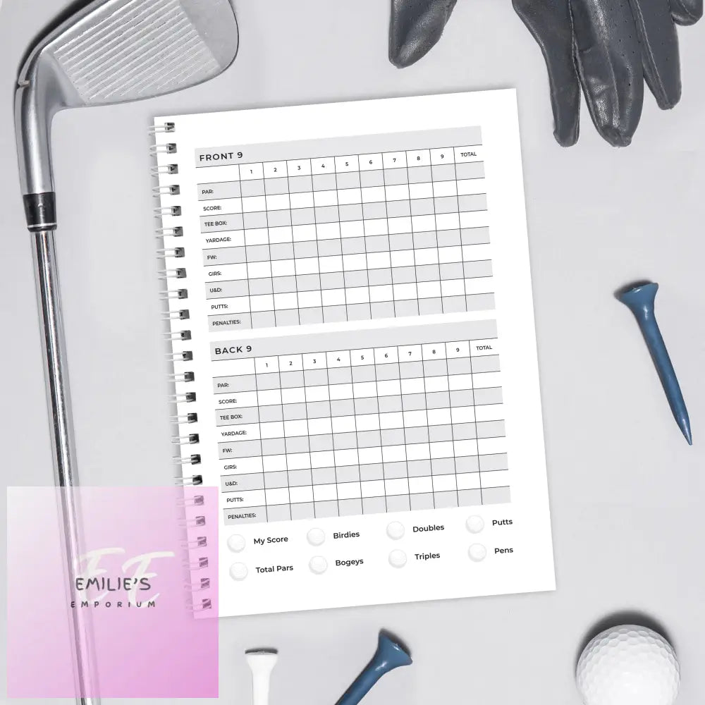 Personalised A5 Golf Log Book