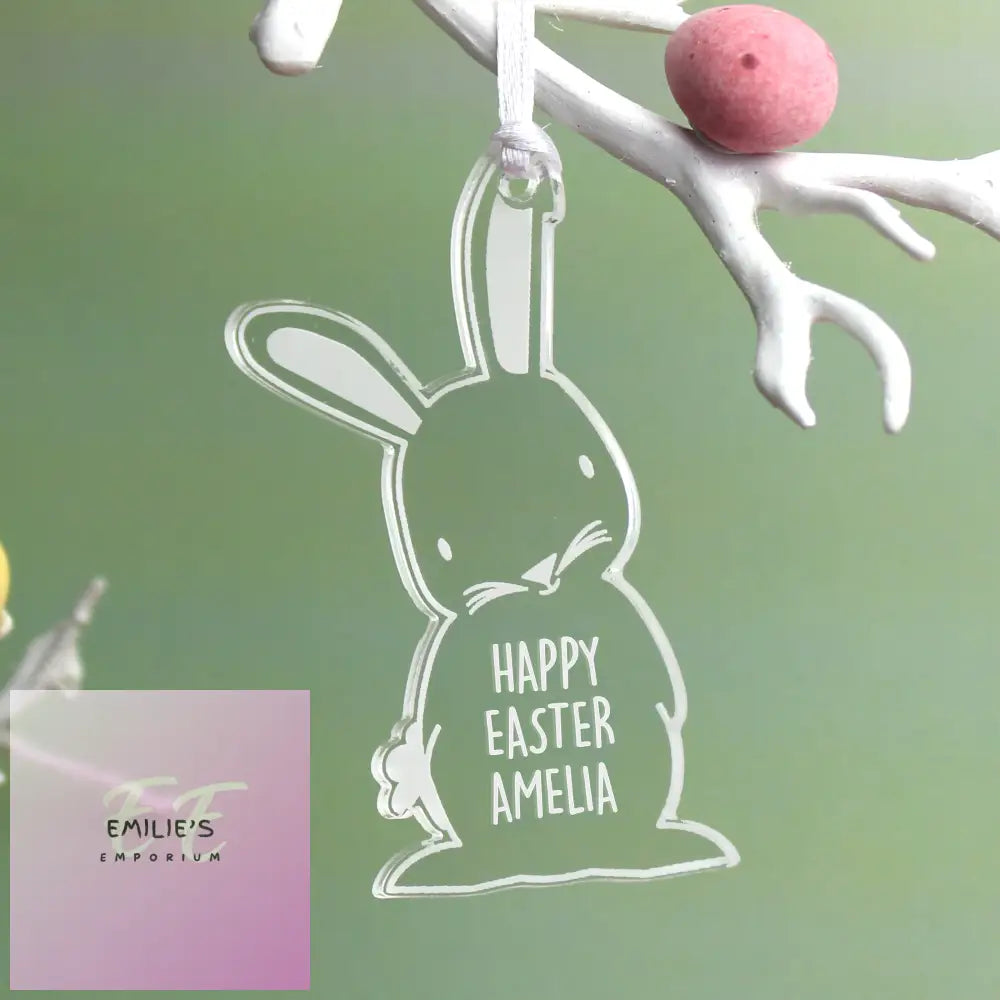 Personalised Acrylic Easter Bunny Decoration