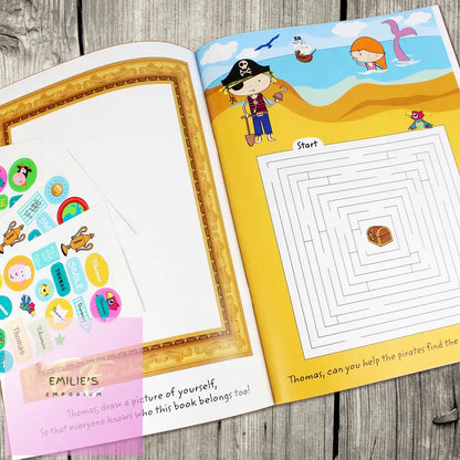 Personalised Activity Book With Stickers