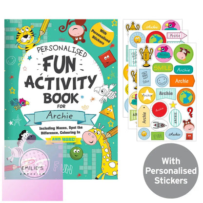 Personalised Activity Book With Stickers