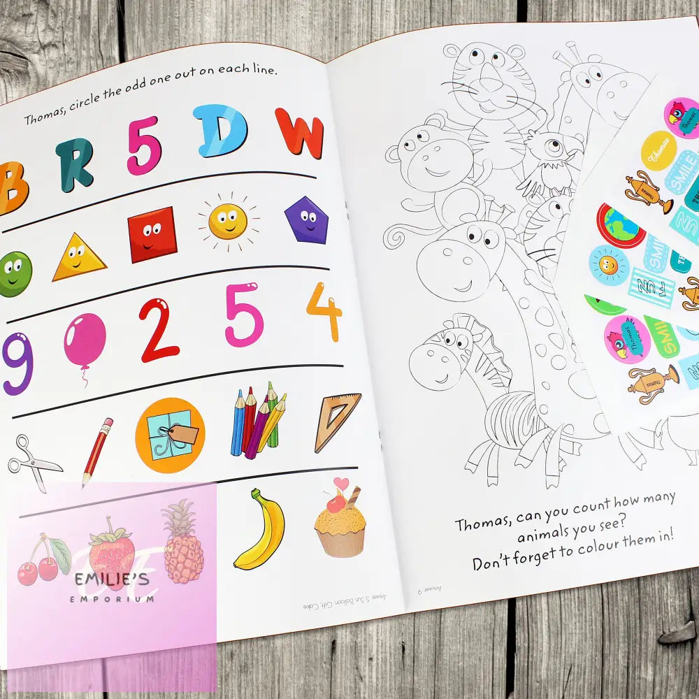 Personalised Activity Book With Stickers