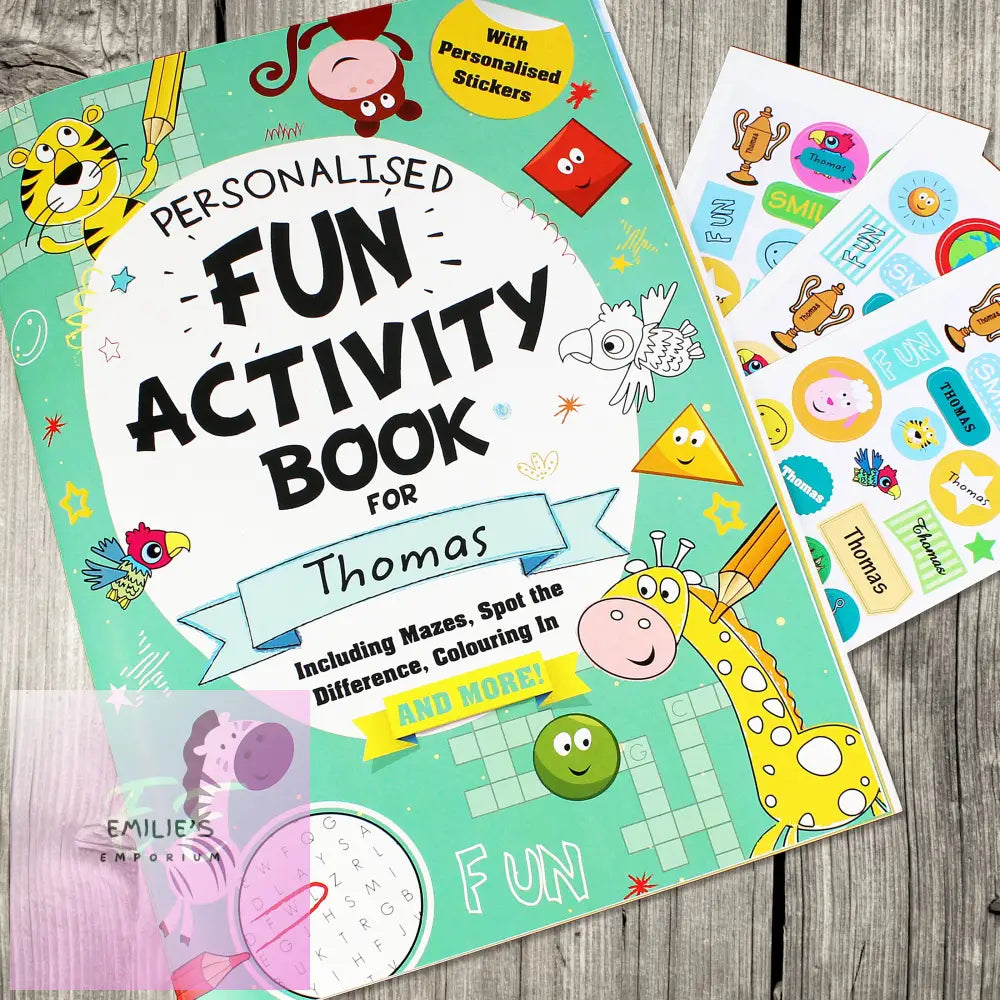 Personalised Activity Book With Stickers