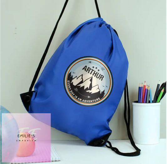 Personalised Adventure Blue Kit Bag