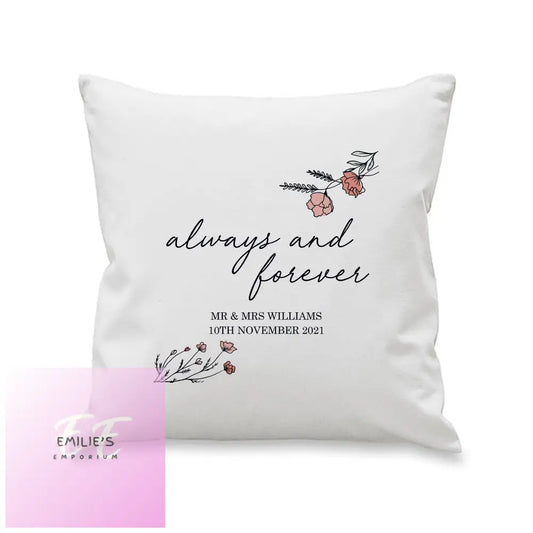 Personalised Always And Forever Cushion