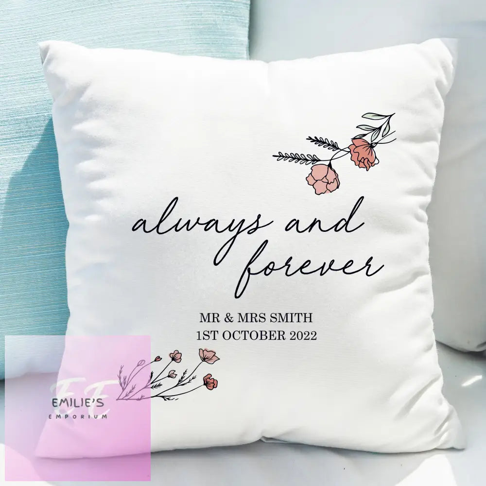 Personalised Always And Forever Cushion