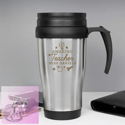 Personalised Amazing Teacher Travel Mug