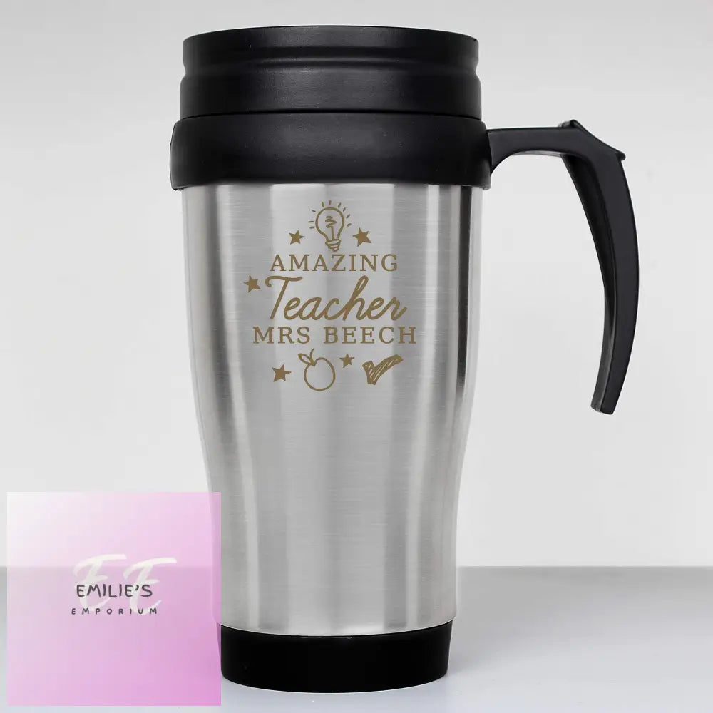 Personalised Amazing Teacher Travel Mug