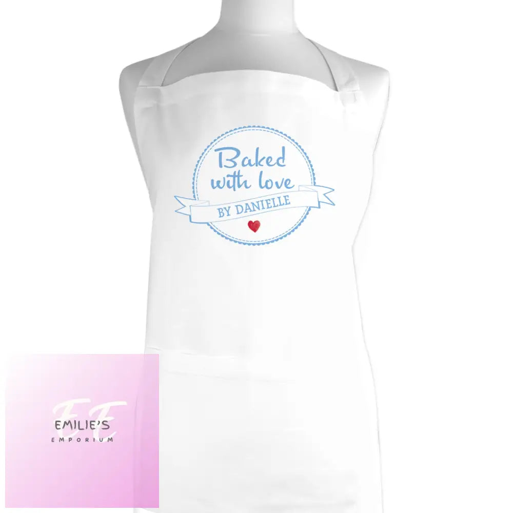 Personalised Baked With Love Apron