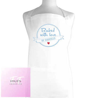 Personalised Baked With Love Apron