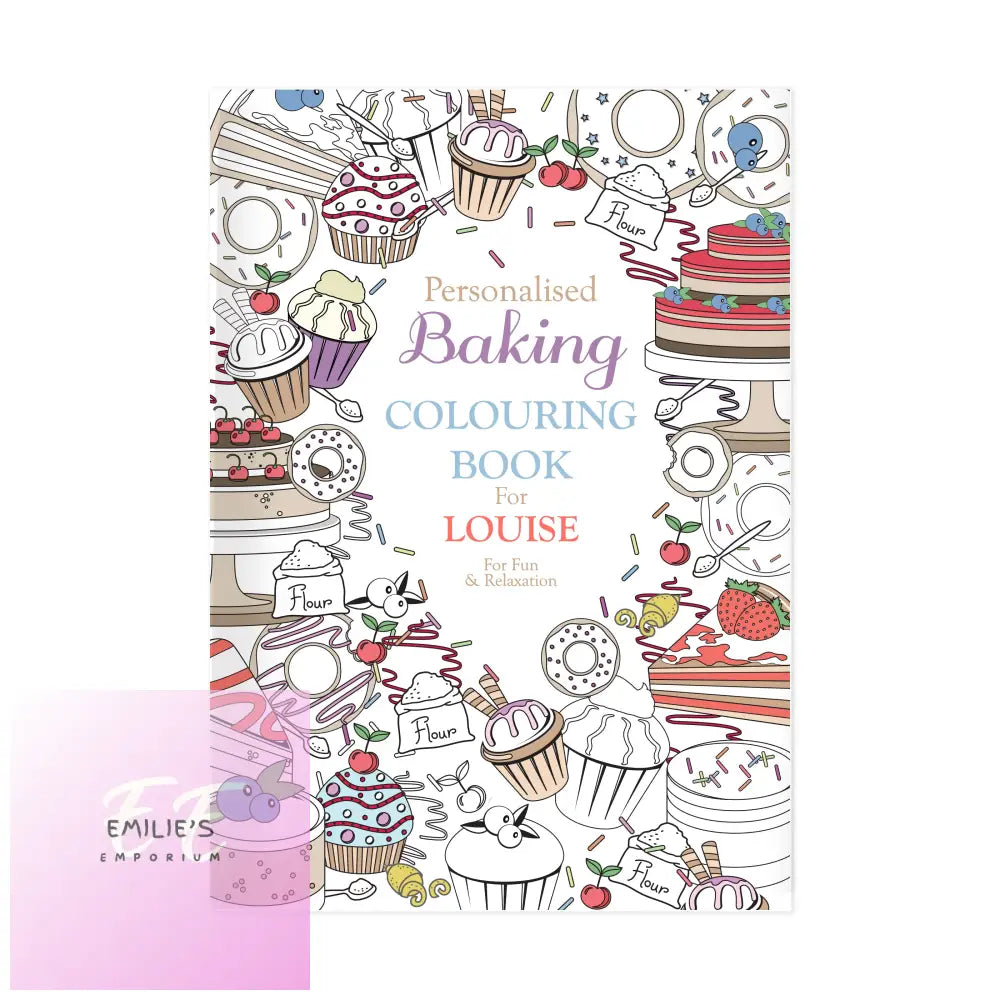 Personalised Baking Colouring Book