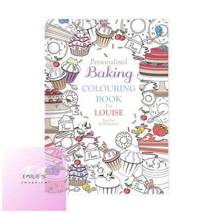 Personalised Baking Colouring Book