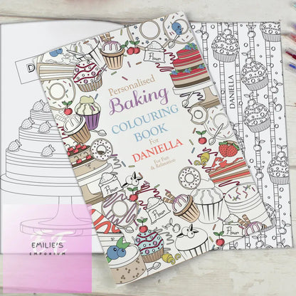 Personalised Baking Colouring Book