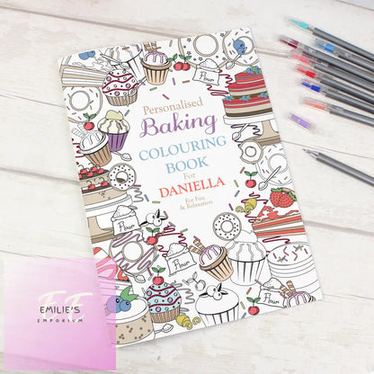 Personalised Baking Colouring Book