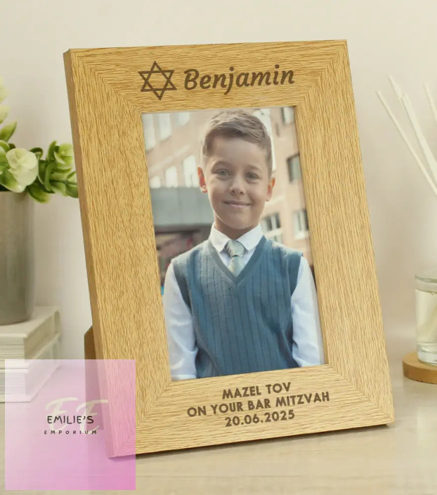 Personalised Bar And Bat Mitzvah 6X4 Portrait Frame