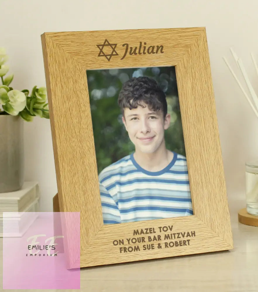 Personalised Bar And Bat Mitzvah 6X4 Portrait Frame