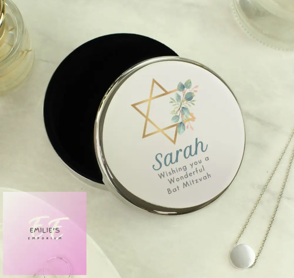 Personalised Bat Mitzvah Round Trinket