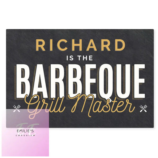 Personalised Bbq Grill Master Metal Sign