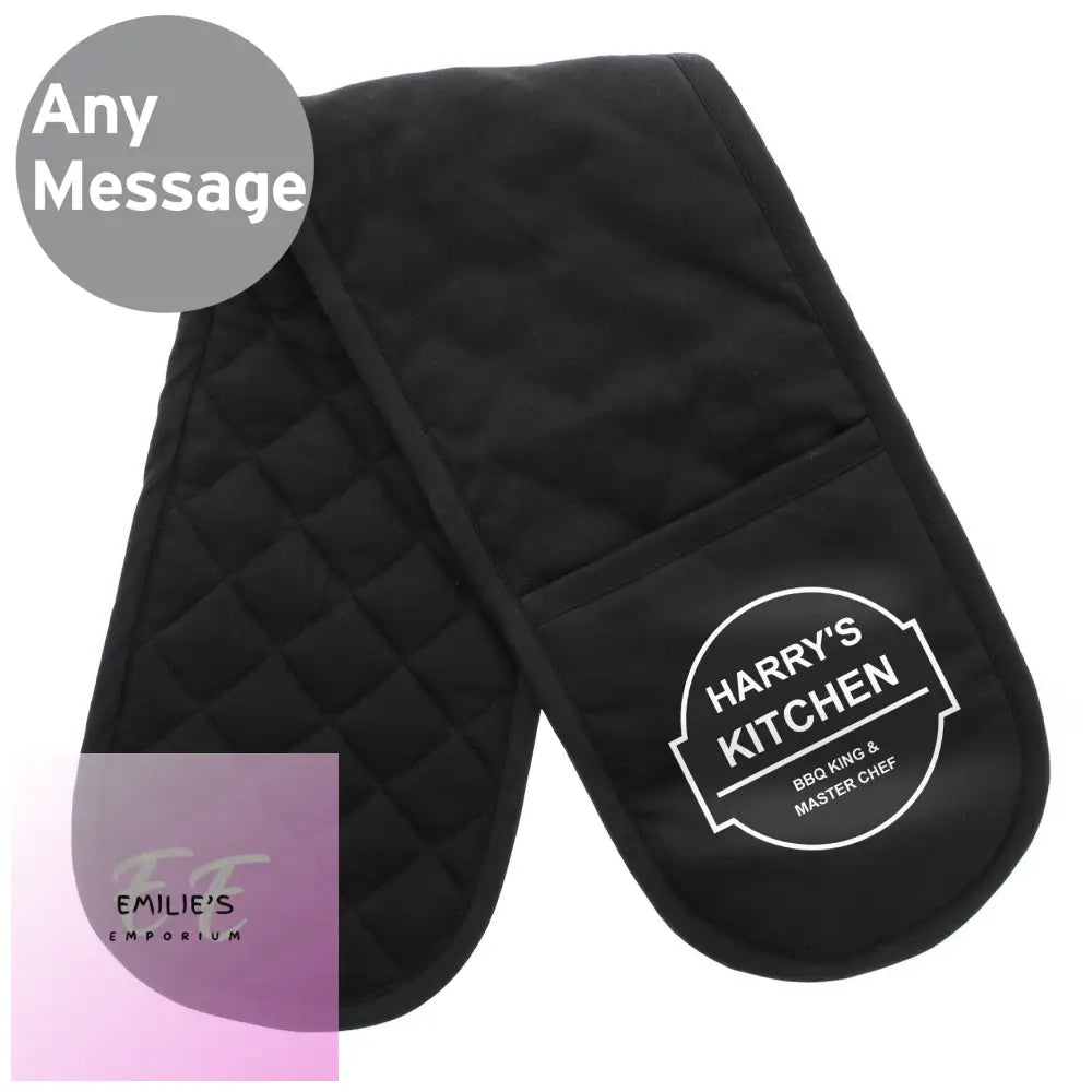 Personalised Bbq & Grill Oven Gloves