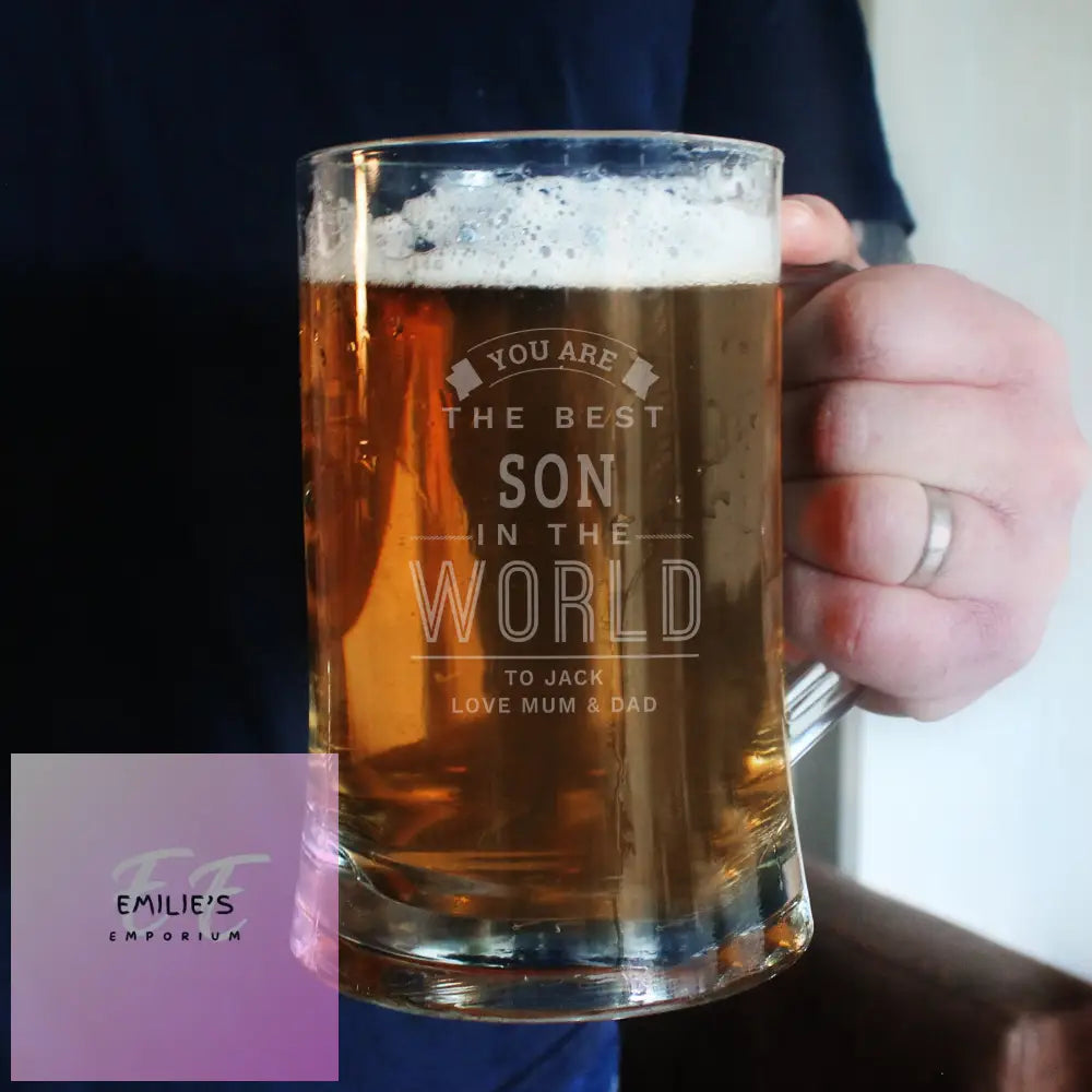 Personalised Best In The World Pint Stern Tankard