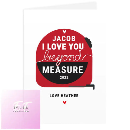 Personalised Beyond Measures Card