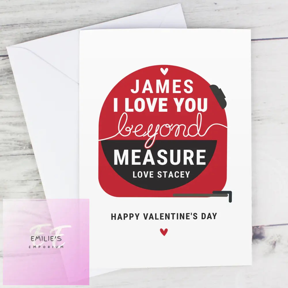 Personalised Beyond Measures Card