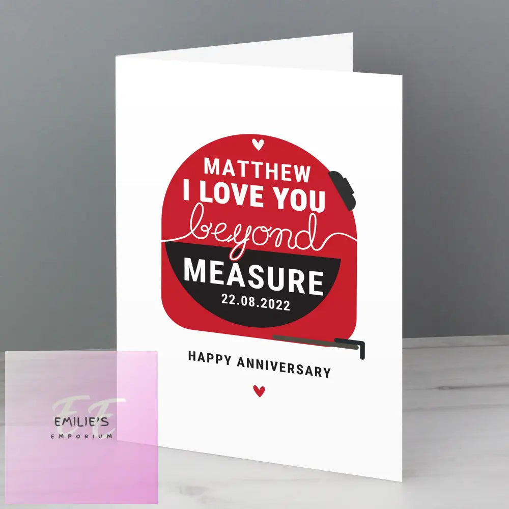 Personalised Beyond Measures Card